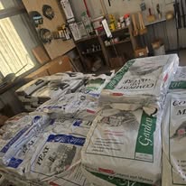 Bagged feed and farm-supply products