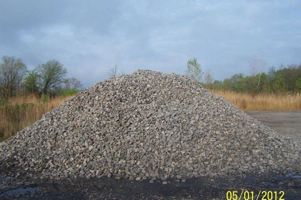 #1 and #2 limestone pile