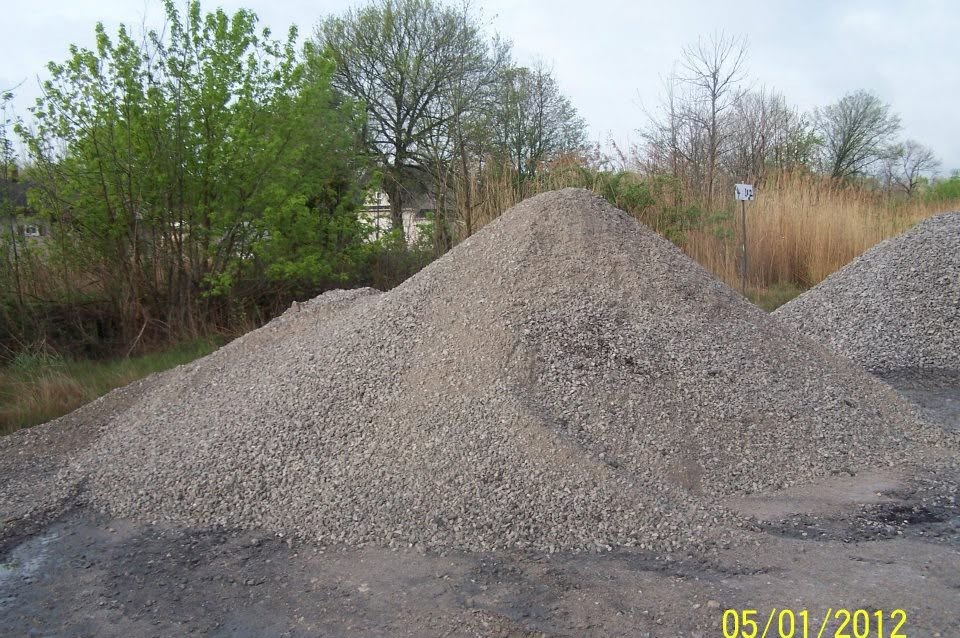 #411 limestone pile