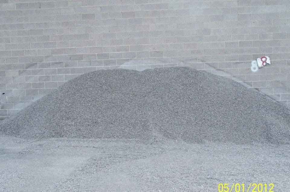 #8 limestone pile