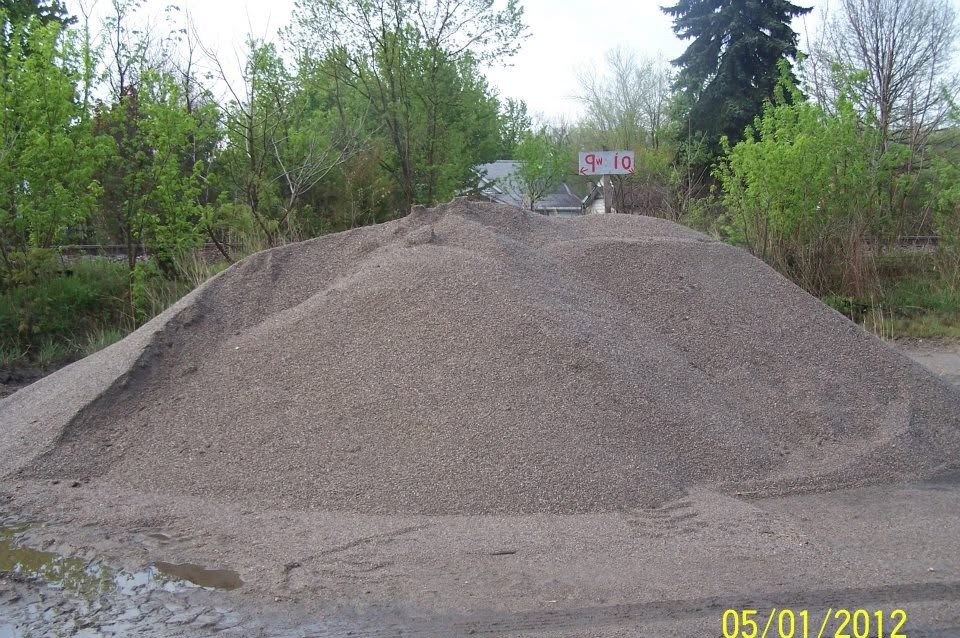 9W limestone pile